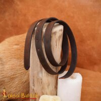 Handcrafted Plain DIY Leather Belt 1.9cm wide Brown