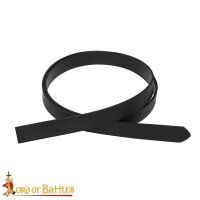 Handcrafted Plain DIY Leather Belt 2.5cm wide Black
