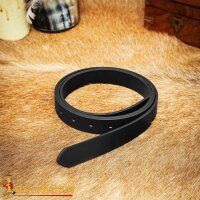 Handcrafted Plain DIY Leather Belt 2.5cm wide Black