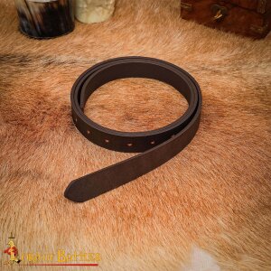 Handcrafted Plain DIY Leather Belt 2.5cm wide Brown