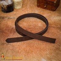 Handcrafted Plain DIY Leather Belt 2.5cm wide Brown