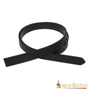 Handcrafted Plain DIY Leather Belt 2.9cm wide Black