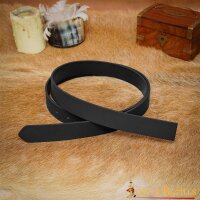 Handcrafted Plain DIY Leather Belt 2.9cm wide Black