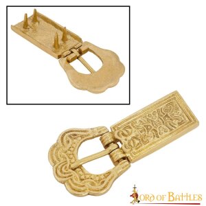 Solid Brass Celtic Belt Buckle Leather Accessory