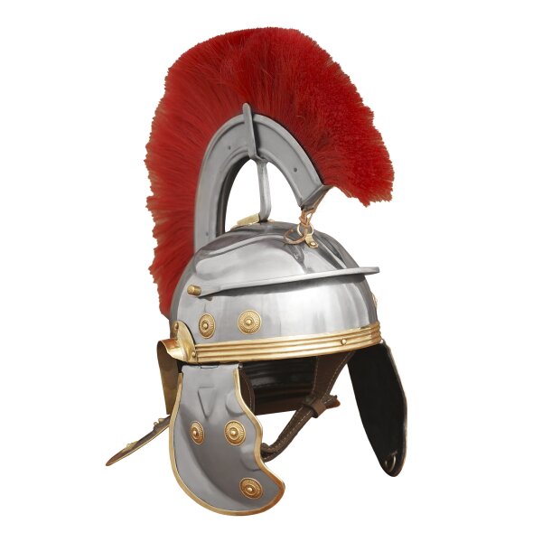 Roman Legionary Steel Helmet with Plume