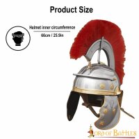 Roman Legionary Steel Helmet with Plume