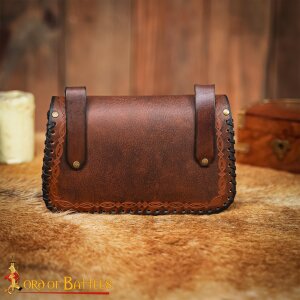 Medieval Leather Belt Bag "Aelindra"