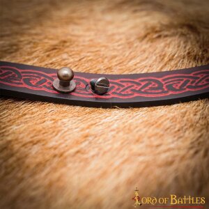 Genuine Leather Tankard Strap with Celtic Knotwork