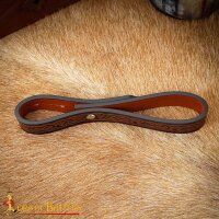 Genuine Leather Tankard Strap with Celtic Knotwork