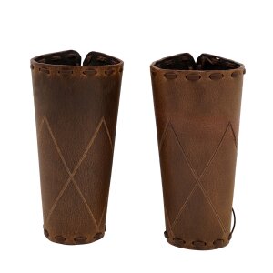 The Woodsman Leather Bracers for LARP Cosplay and Reenactments