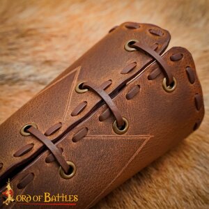 The Woodsman Leather Bracers for LARP Cosplay and Reenactments