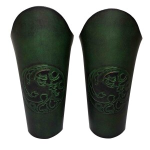 Nordic Dragon Genuine Leather Bracers