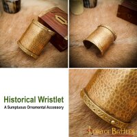 Historical Wristlet Ornamental Bracelet Pure Solid Brass Accessory