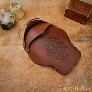 The Tree of Life Handcrafted Genuine Leather Pauldrons