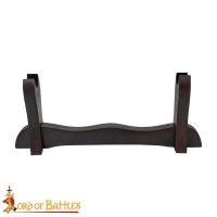 Single Tier Handcrafted Genuine Hardwood Sword and Axe Stand