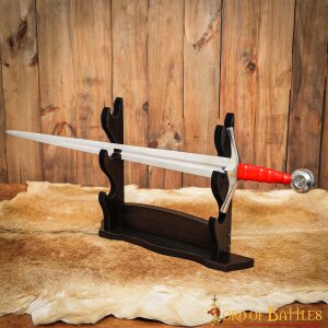 Triple Tier Handcrafted Genuine Hardwood Axe / Sword Stand
