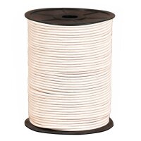 White Leather Cord Spool Roll 100 meters