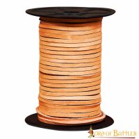 50meters Genuine Leather String Cord Spool Roll, Natural