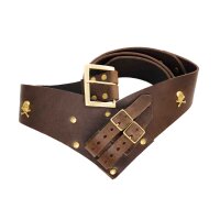 Pirate Genuine Leather Belt with Sword Holder