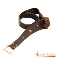 Pirate Genuine Leather Belt with Sword Holder