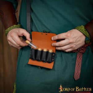 The Elfic Potion Belt Pouch with Mini Glass Bottles