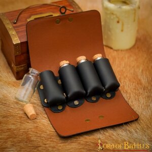 The Elfic Potion Belt Pouch with Mini Glass Bottles