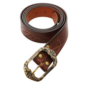 The Woodland Elf Handcrafted Genuine Leather Belt Brown