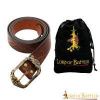 The Woodland Elf Handcrafted Genuine Leather Belt Brown