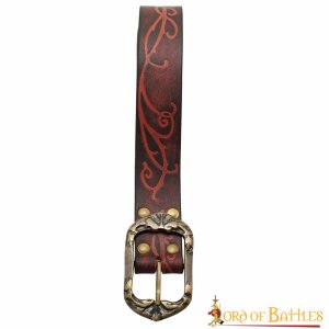 The Woodland Elf Handcrafted Genuine Leather Belt Maroon