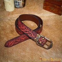 The Woodland Elf Handcrafted Genuine Leather Belt Maroon