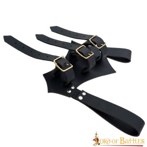 Medieval Leather Sword and Axe Frog Handcrafted from Genuine Leather