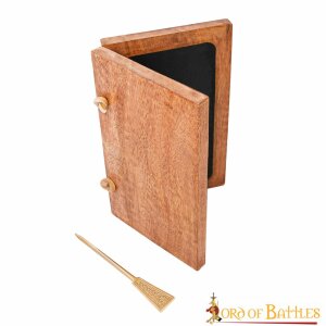 Roman Wax Tablet with Pure Brass Stylus Functional Wooden Accessory