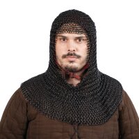 Medieval Chainmail Hood Coif Steel Butted Round Rings