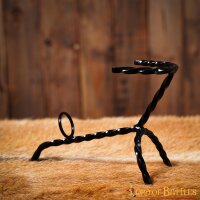 Medieval Horn Stand Hand Forged Iron Stand for Drinking Horns