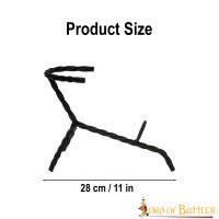 Medieval Horn Stand Hand Forged Iron Stand for Drinking Horns