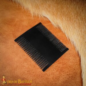 Medieval Dual Sided Horn Comb Handcrafted Genuine Ox Horn