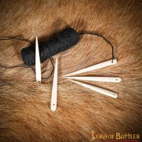 Viking Bone Needle Set of 5 Genuine Functional Bone Accessory