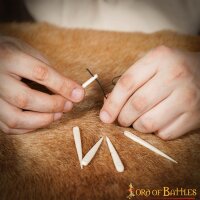Viking Bone Needle Set of 5 Genuine Functional Bone Accessory