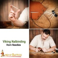 Medieval Embroidery Needle Handmade Genuine Bone Functional Accessory