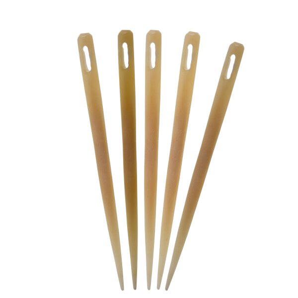 Medieval Embroidery Needles Set of 5 Handmade Genuine Bone Functional Accessory