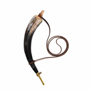 Gun Powder Horn Functional Genuine Horn Accessory