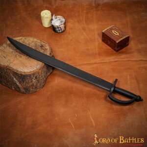 Wooden Caribbean Pirate Cutlass Sword Prop Black