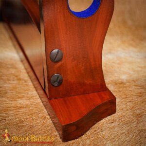 Single Tier Handcrafted Genuine Hardwood Sword and Axe Stand