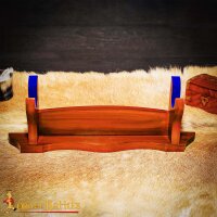 Single Tier Handcrafted Genuine Hardwood Sword and Axe Stand