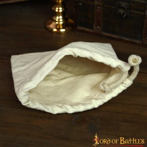 Medieval Drawstring Pouch Handmade from Canvas Cotton