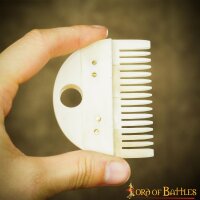 Medieval Germanic Beard Comb Handcrafted Genuine Bone Accessory