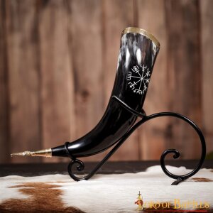 Medieval Viking Drinking Horn Genuine Ox Horn with...