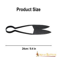 Early Medieval Hand Forged Iron Scissors Fully Functional Accessory