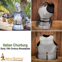 Italian Churburg CH18 Early 15th Century Breastplate, 16 Gauge