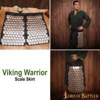 Viking Warrior Scale Skirt Genuine Leather and 20 gauge Steel Scales